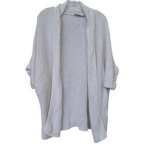 Aritzia Talula Cotton Blend Bat Wing Open Knit Cardigan White Size XS Oversized